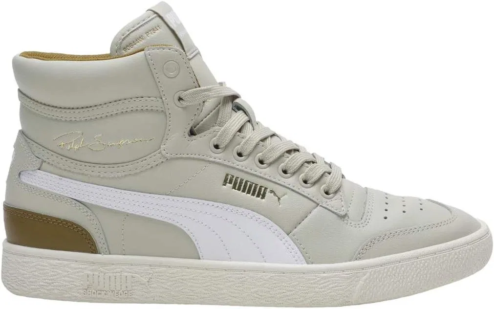 Женские кроссовки Puma Ralph Sampson белого/розового цвета средней высоты — фото 2