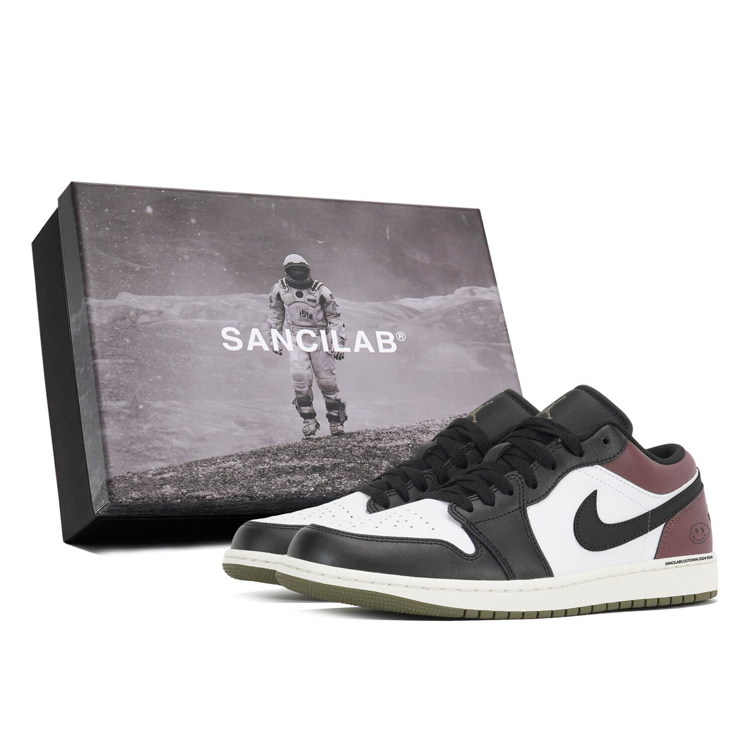 

Кроссовки Air Jordan 1 Vintage Basketball Shoes Men Low-Top White, Белый, Кроссовки Air Jordan 1 Vintage Basketball Shoes Men Low-Top White