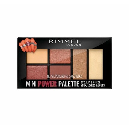 

Палитра теней для век, губ и лица London Mini Power Palette 006 Fierce 6,8 G, Rimmel
