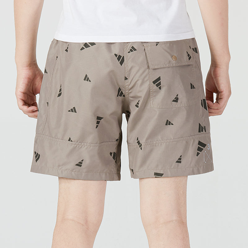 Шорты adidas M Prsve Board S Full Print Athleisure Casual Sports Woven Shorts Khaki HD0070 — фото 4
