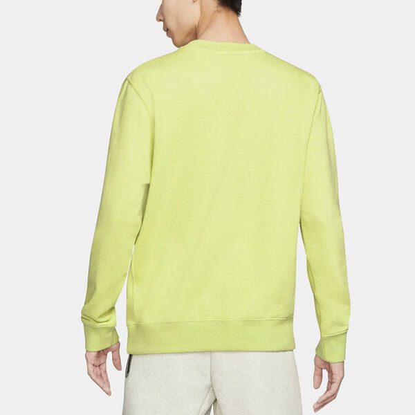 Толстовка Nike Sportswear Logo Embroidered Sports Round Neck Pullover Green, зеленый — фото 4