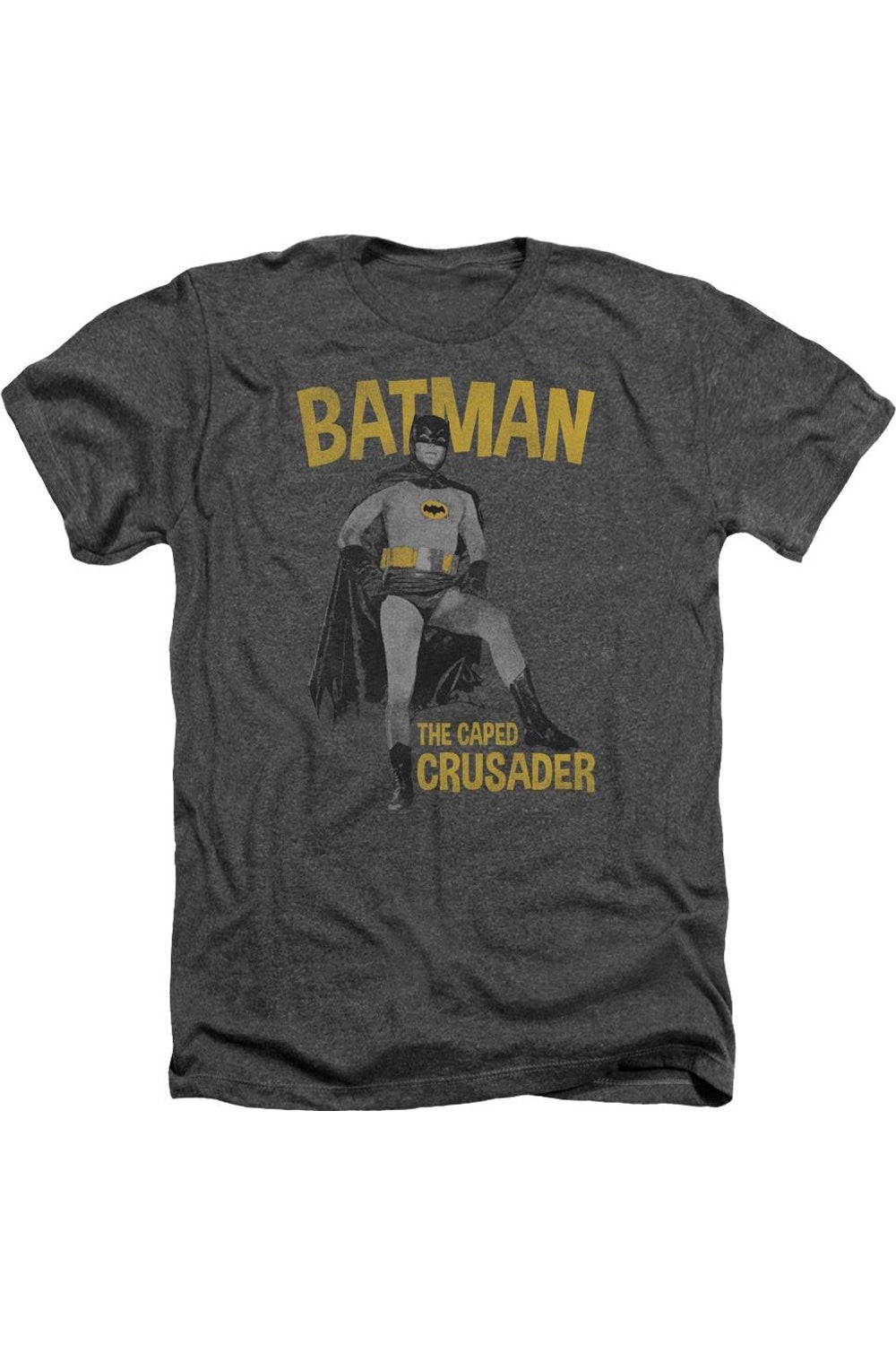 

Футболка / футболка Batman Classic Tv Caped Crusader для взрослых Heather Gildan, цвет charcoal