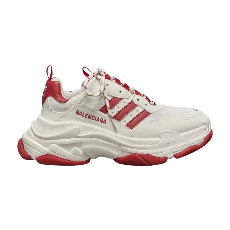 Кроссовки Adidas Balenciaga x Adidas Wmns Triple S Sneaker, белый