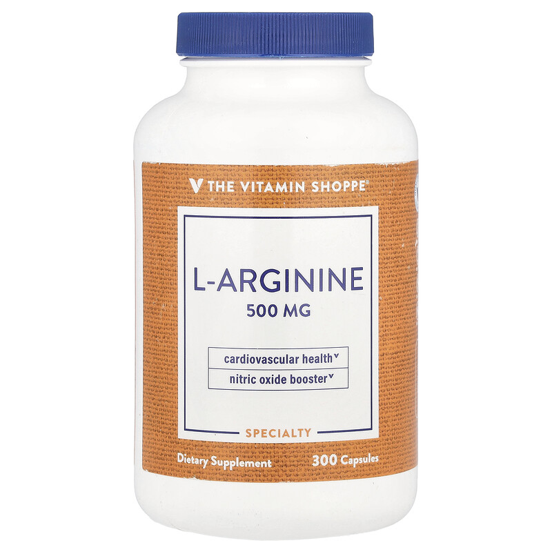 

The Vitamin Shoppe, L-аргинин, 500 мг, 300 капсул
