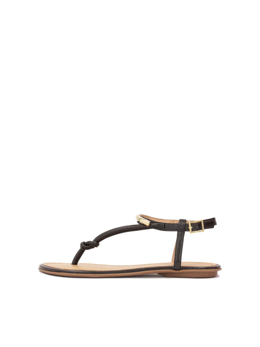 Сандалии с т-образным ремешком Kazar T-Bar Sandals, черный