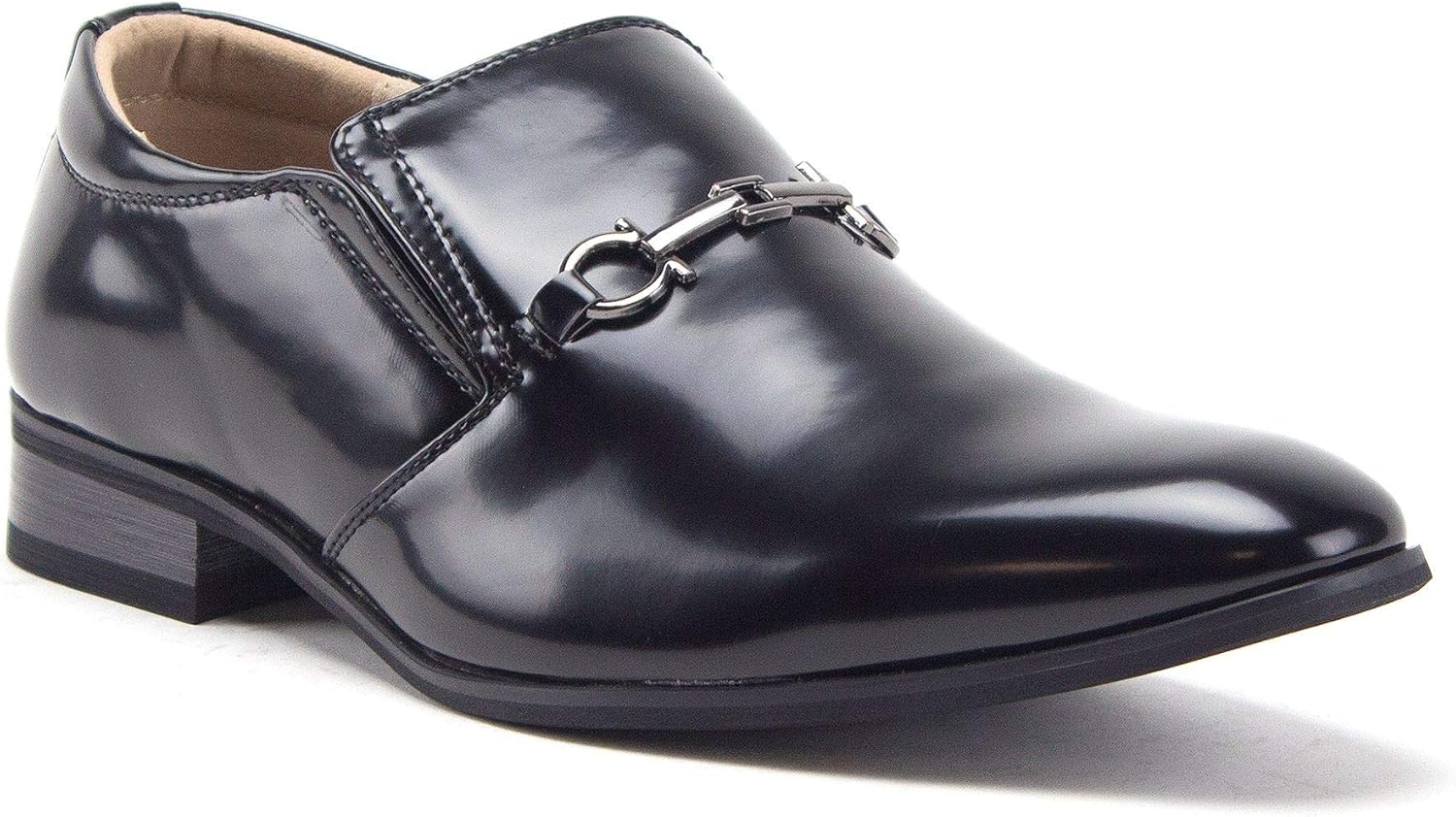 

Мужские классические мокасины с квадратным носком 99344, повседневная и деловая обувь Jazame, черный