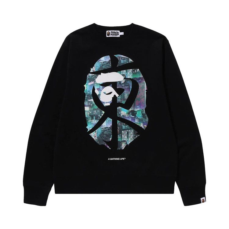 

Свитер BAPE Neon Tokyo Crewneck, Black