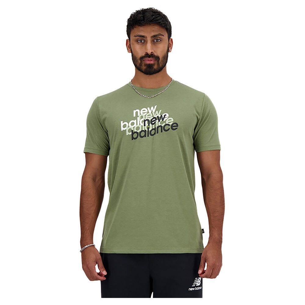 

Футболка New Balance Sport Essentials Heathertech Graphic, зеленый
