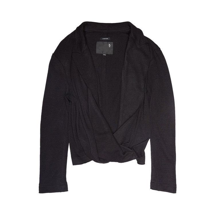 

Топ R13 Twisted Lapel Top, Black