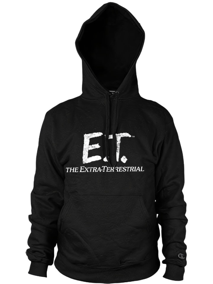 

E.T. Худи «Extra Terrestrial Distressed Logo Big Tall Hoodie» черного цвета