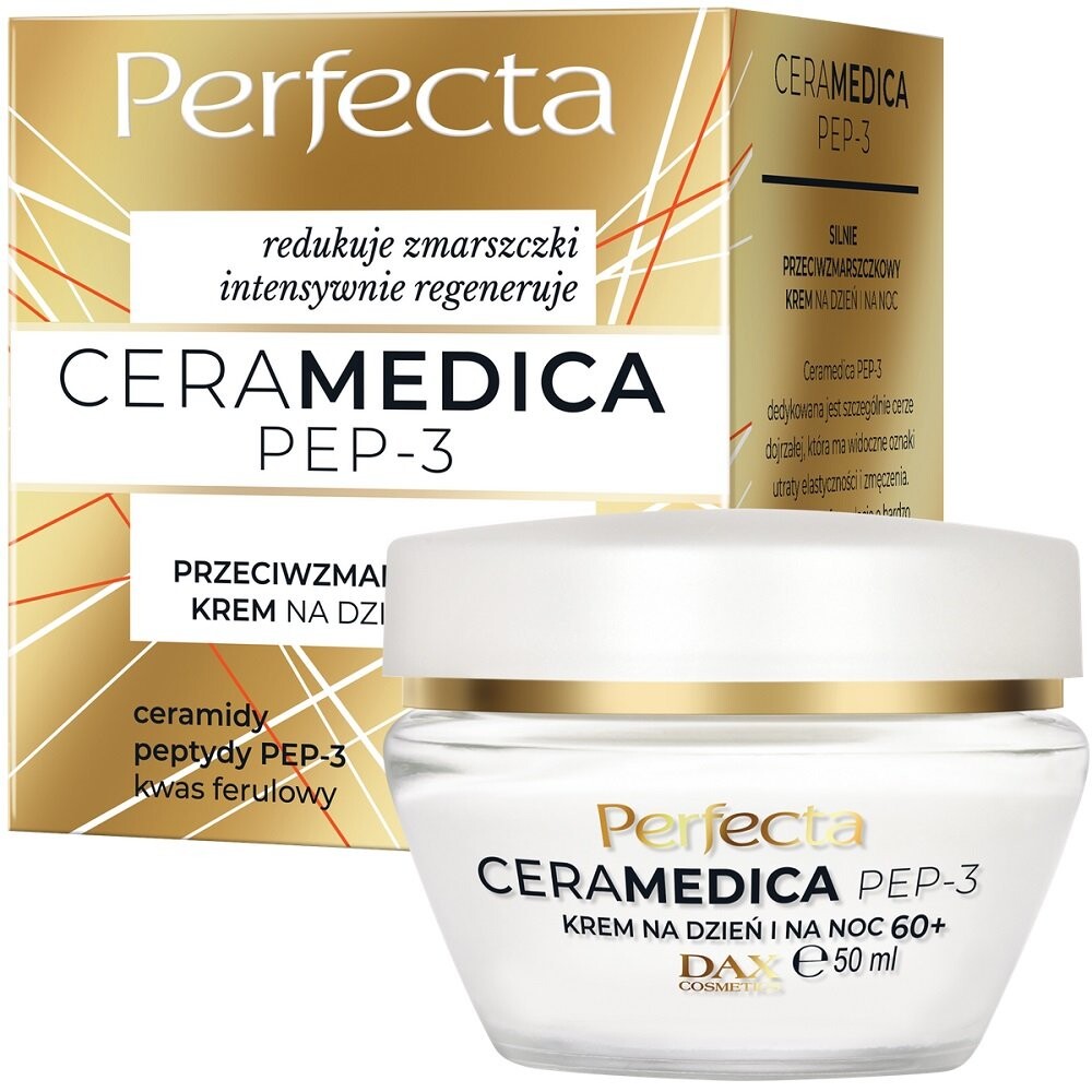 

Perfecta, Ceramedica Pep-3 Дневной и ночной крем против морщин сильного действия 60+, 50 мл