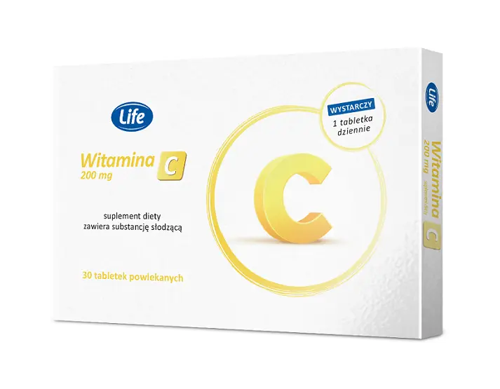 

Витамин С в таблетках Life Witamina C 200mg , 30 шт