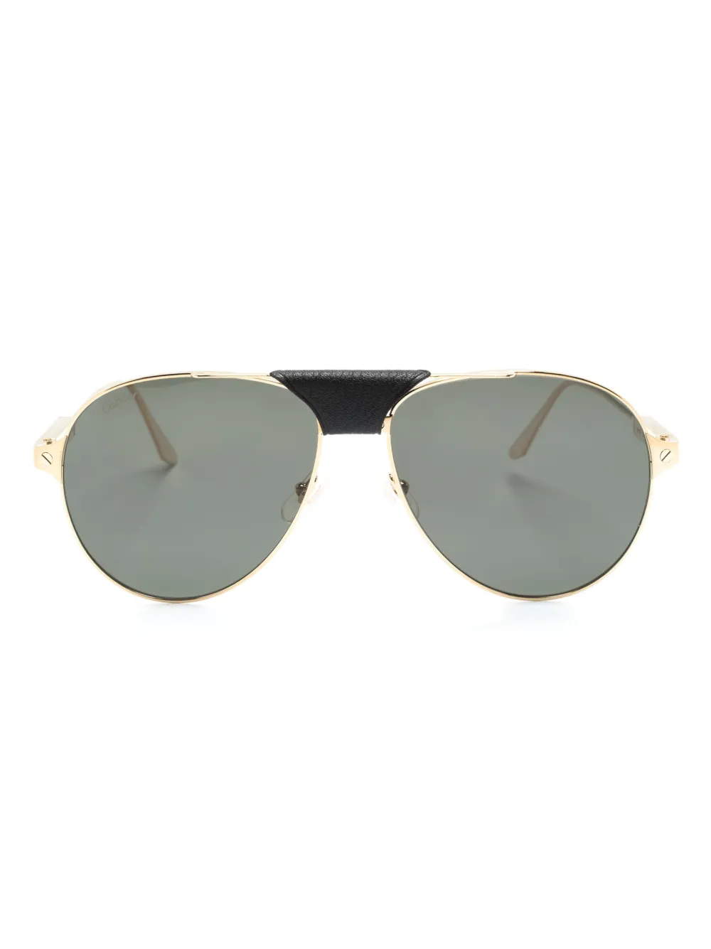 

Солнцезащитные очки-пилоты Santos de Cartier Cartier Eyewear, золотой
