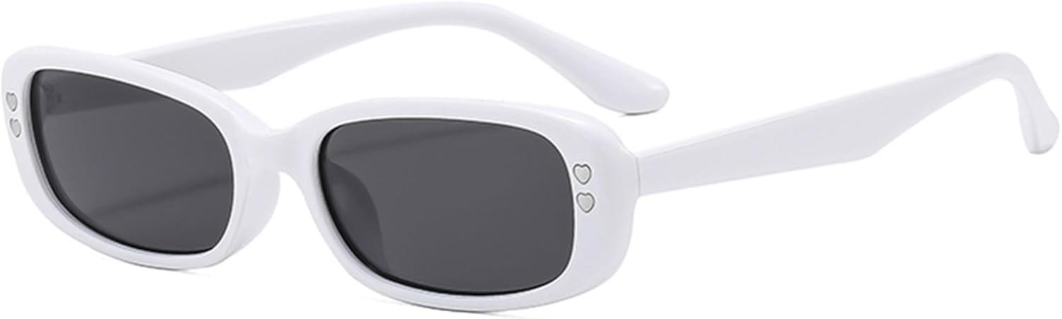 

Солнцезащитные очки квадратной формы bullabulling для женщин и мужчин с декором в виде сердечек и заклепок. Женские солнцезащитные очки с защитой от УФ-излучения UV400. Женские очки, C2