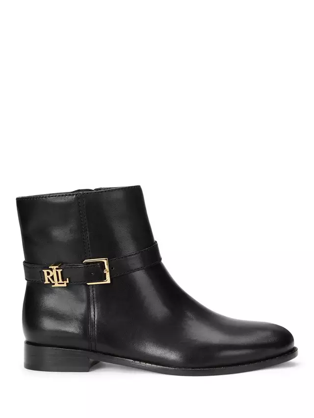 Ботильоны Ralph Lauren Lauren Ralph Lauren Brooke Leather, черный