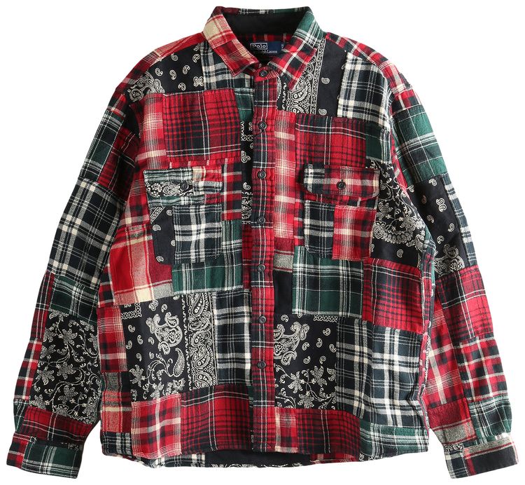 

Рубашка Polo Ralph Lauren с длинными рукавами из фланели, модель Matlock, в стиле «северо-западный пэчворк», мультиколор