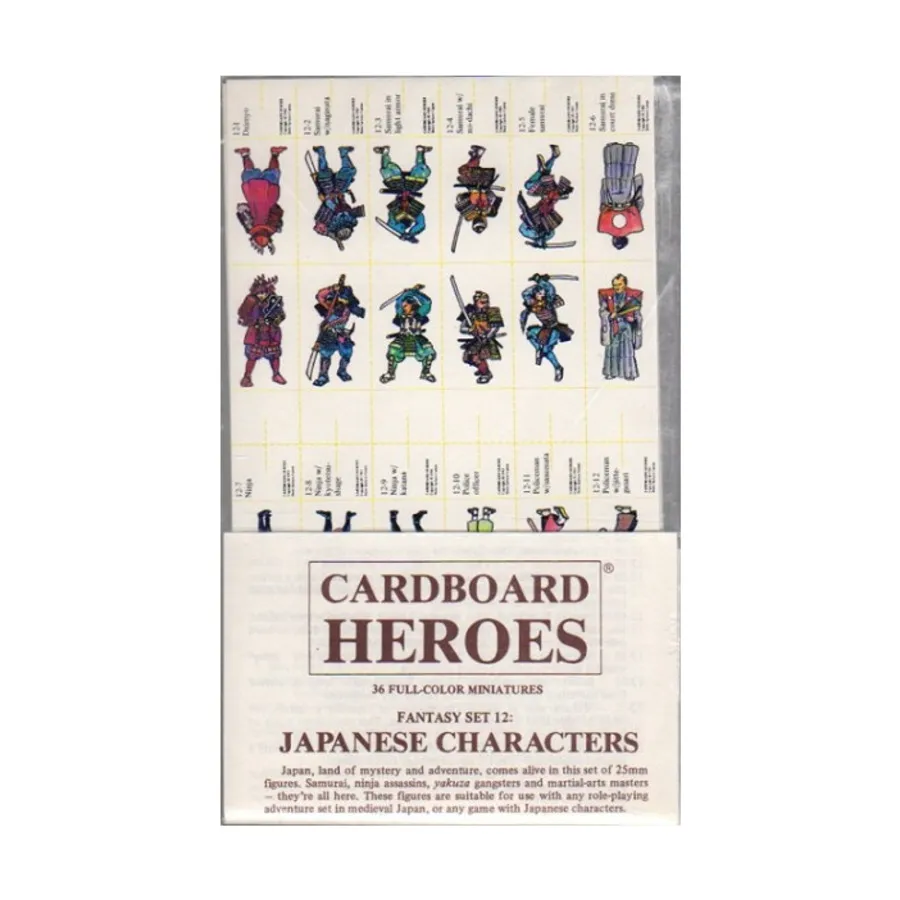 

Набор №12 — Японские иероглифы, Cardboard Heroes