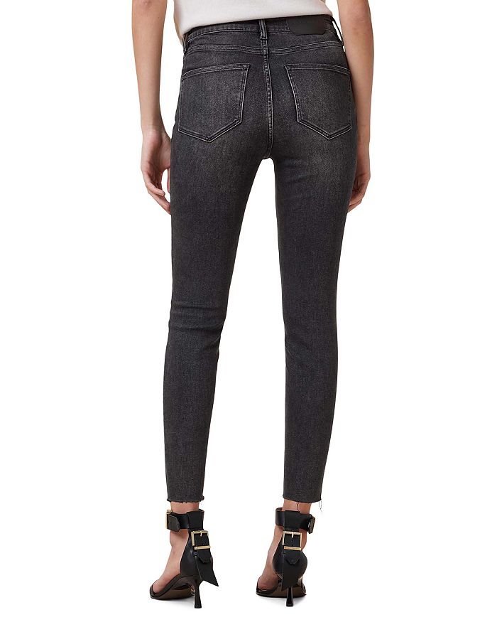Джинсы-скинни Miller Push Up High Rise Ankle в выцветшем черном цвете ALLSAINTS, черный — фото 3