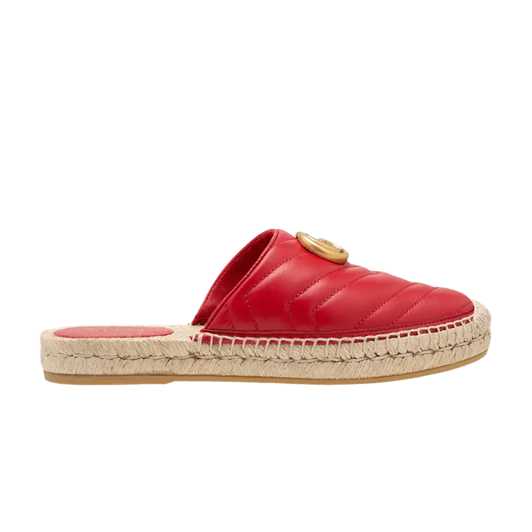 Эспадрильи Gucci Wmns Espadrilles Mule 'Double G - Hibiscus Red', красный