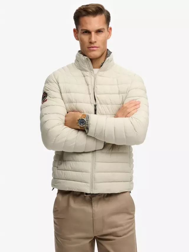 Пуховая куртка Fuji Lite, светло-бежевый цвет Superdry — фото 4