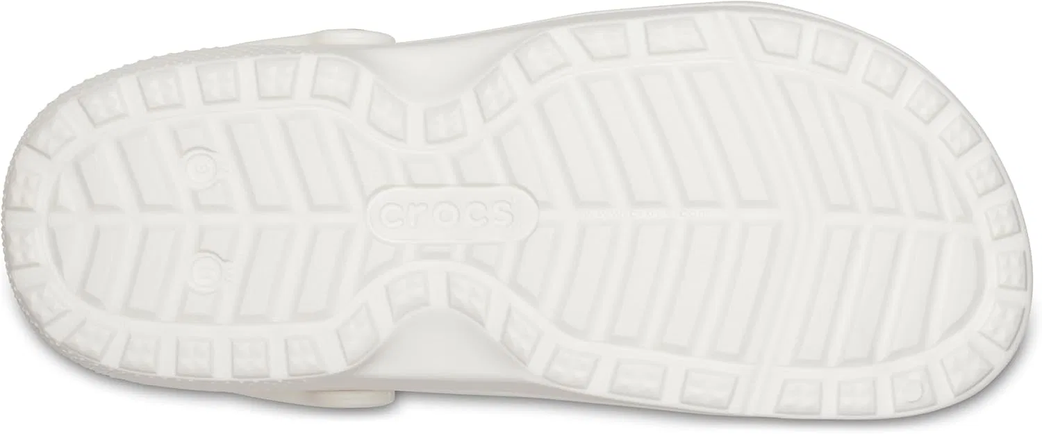 Детские классические сабо Crocs унисекс с изображением тыквы-фонаря, White — фото 3