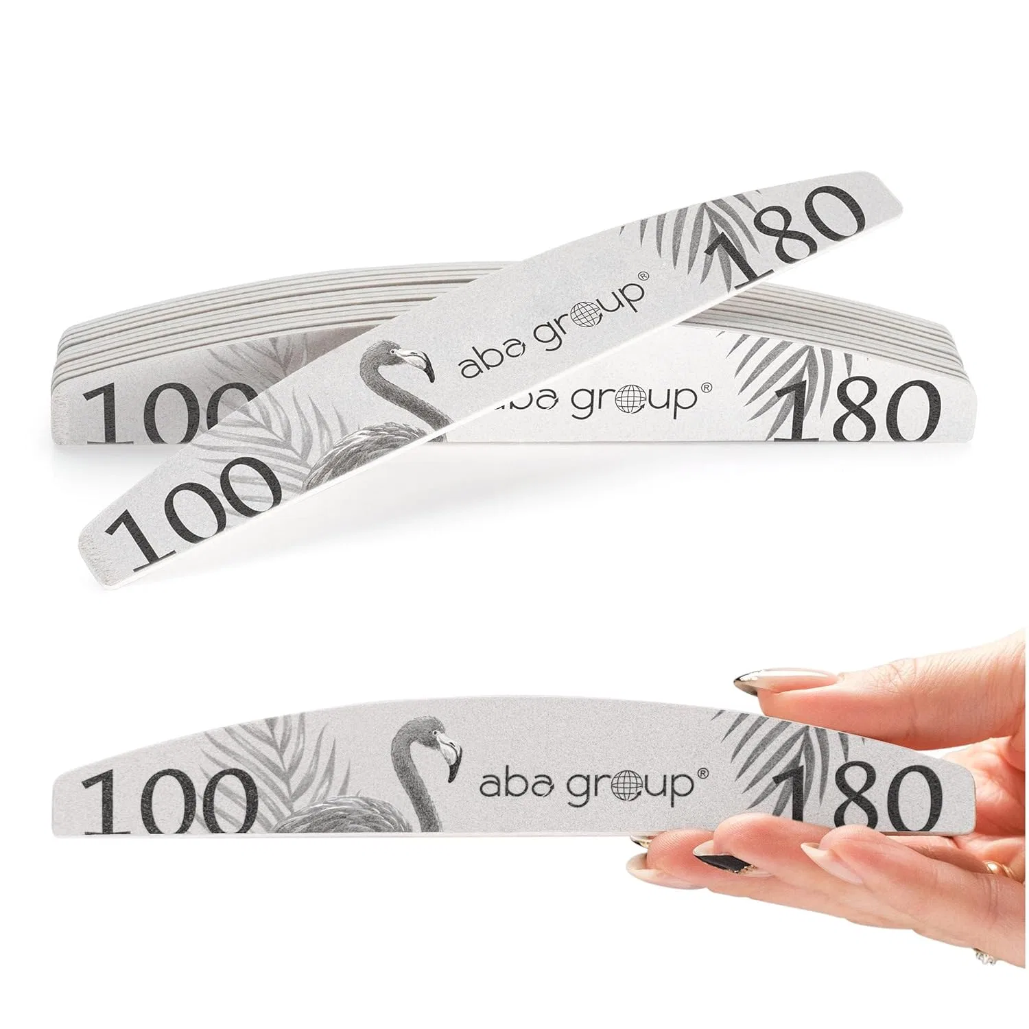 Набор профессиональных пилок для ногтей ABA GROUP 100/180 Aba Group