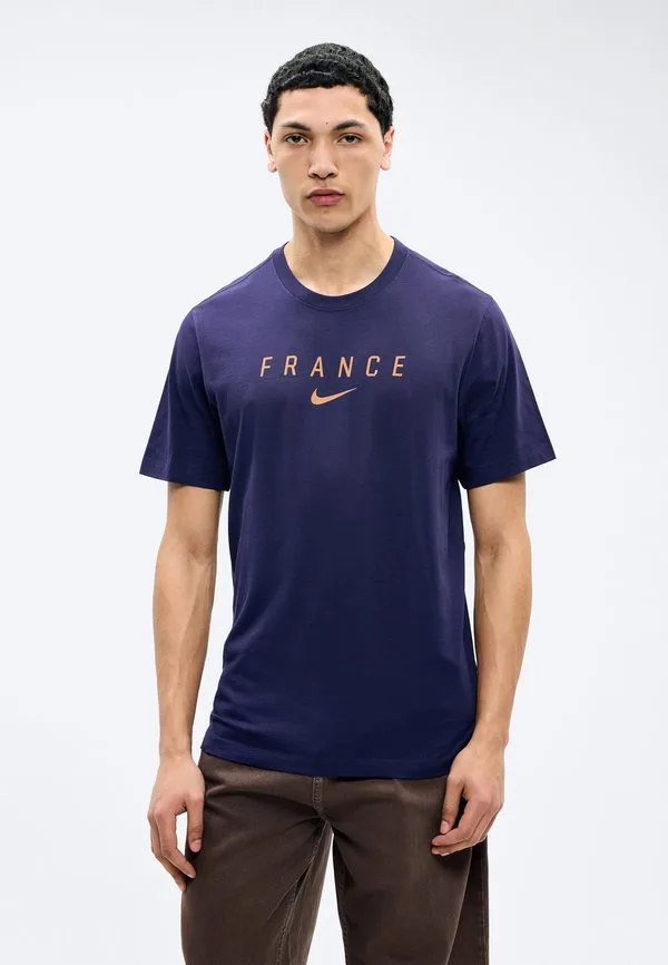 Футболка с логотипом сборной франции Nike Performance, Blackened Blue