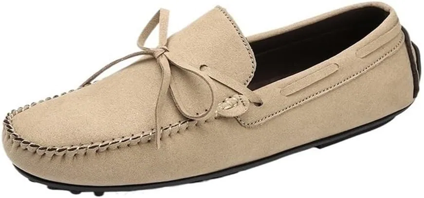 Лоферы замшевые Slip-on, Beige DHFIRUFSHLO