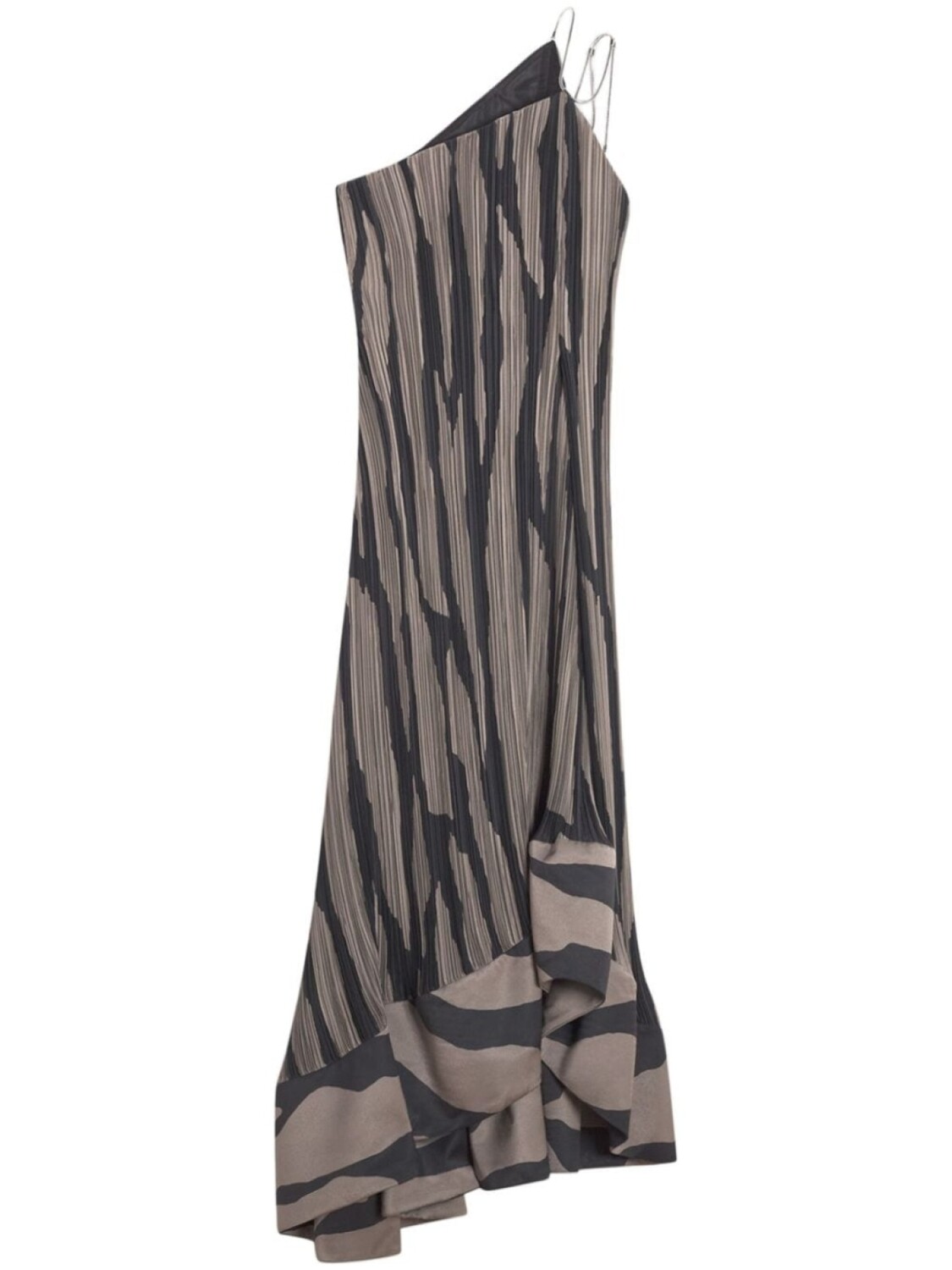 

Lanvin асимметричное плиссированное платье, черный