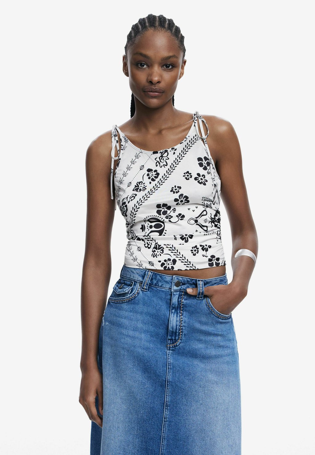 

Топ BANDANA TANK Desigual, белый
