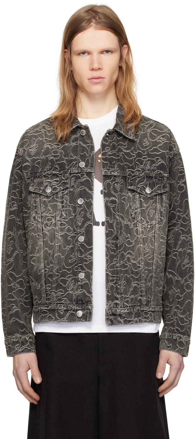 

Джинсовая куртка Line Camo Jacquard BAPE