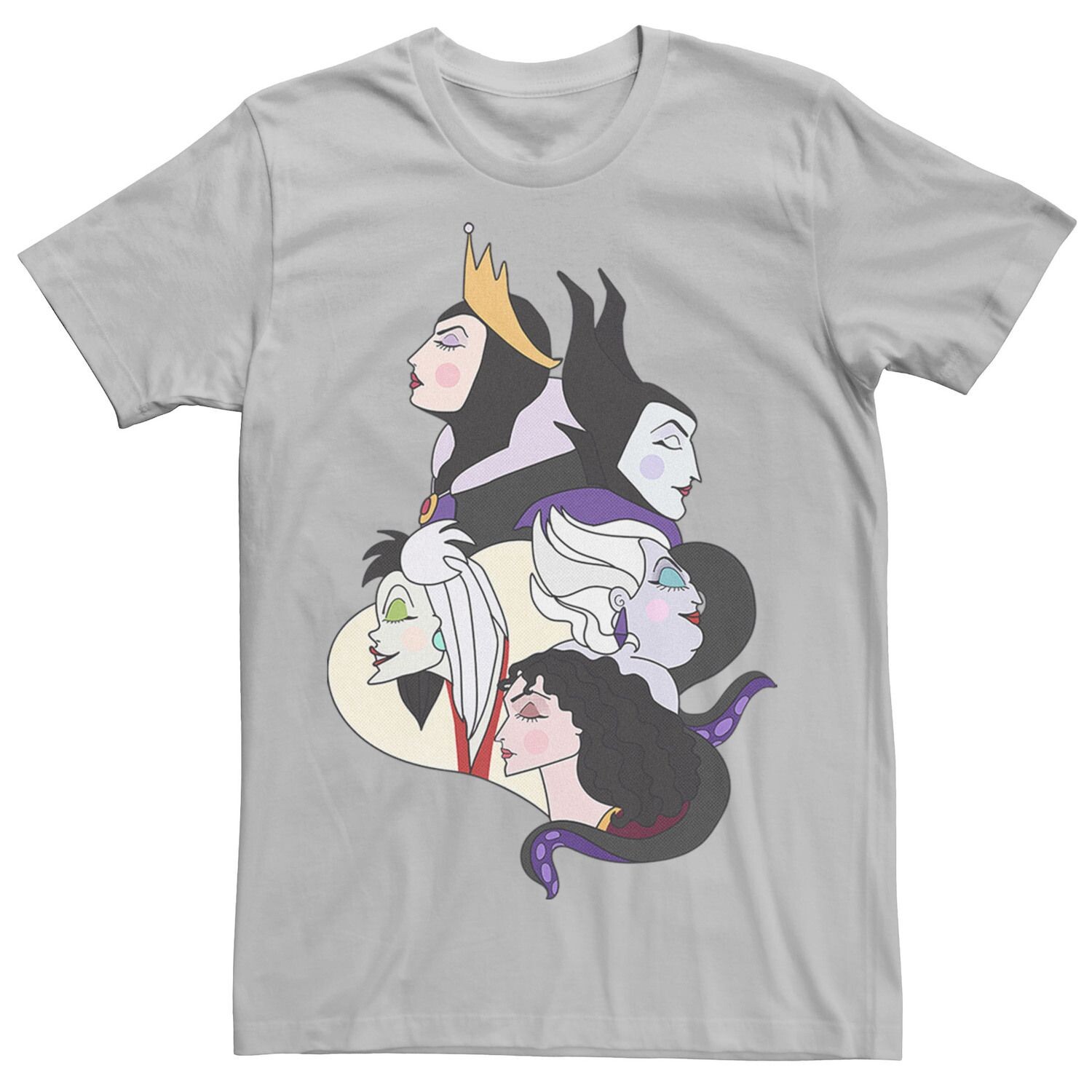 

Мужская футболка Disney Villains с боковым профилем Group Shot Licensed Character