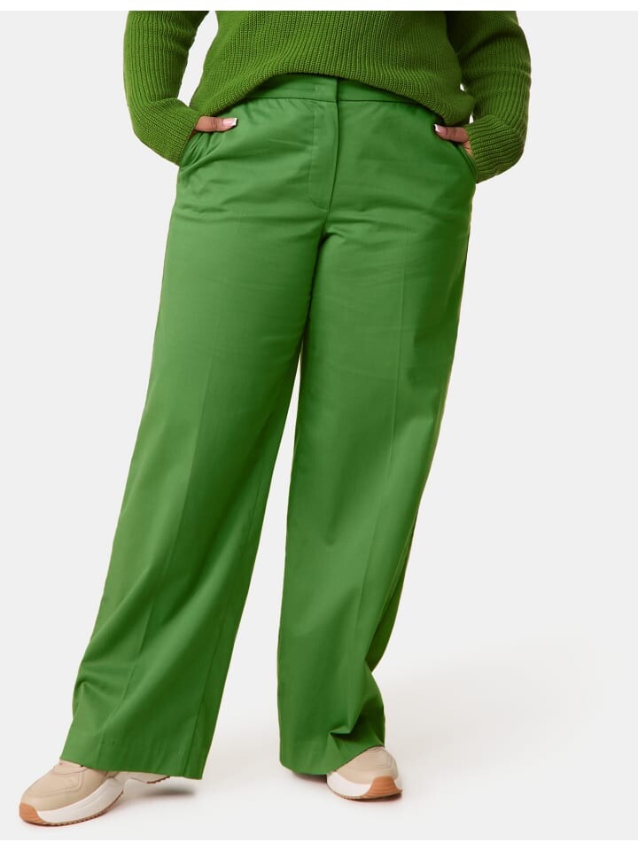 

Тканевые брюки SAMOON Hose Freizeit lang, цвет Treetop Green
