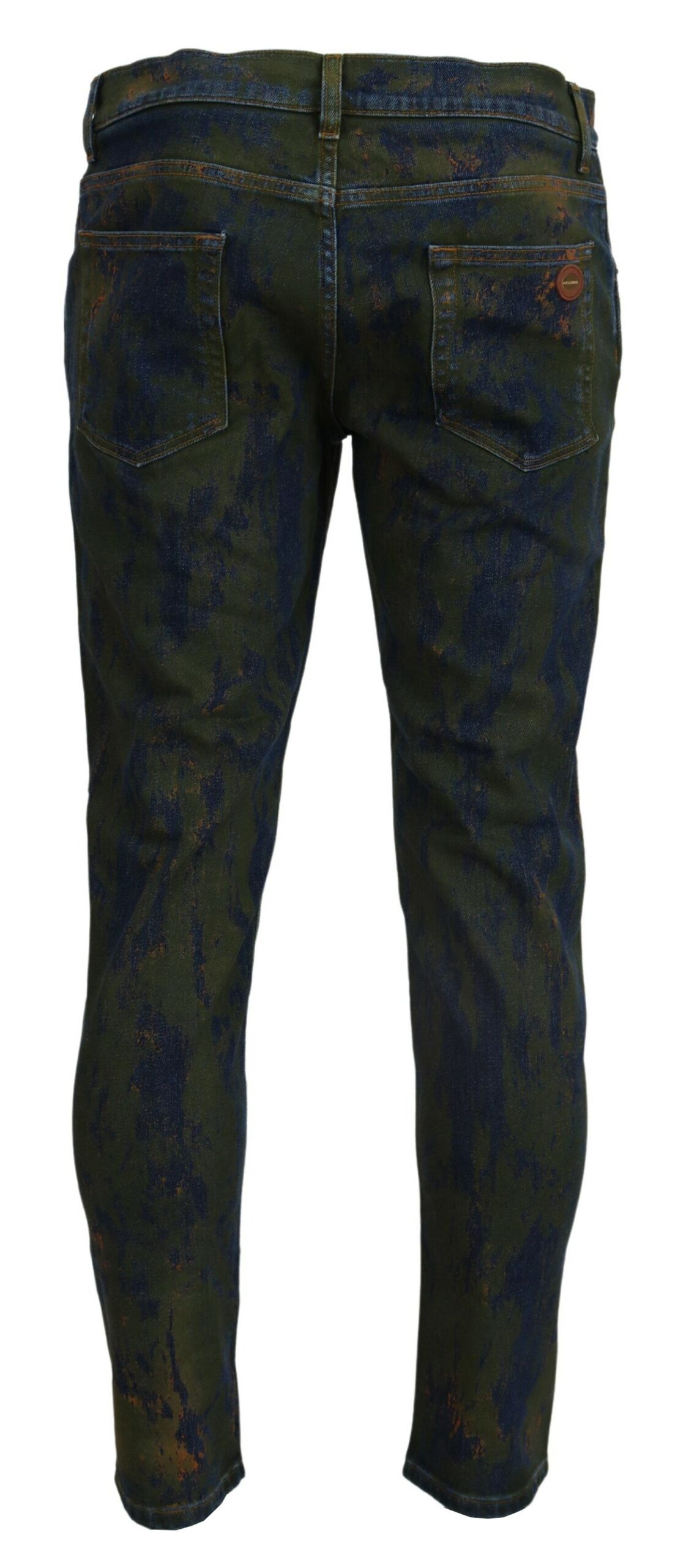 Шикарные облегающие джинсы цвета Green Wash Dolce & Gabbana, зеленый — фото 3
