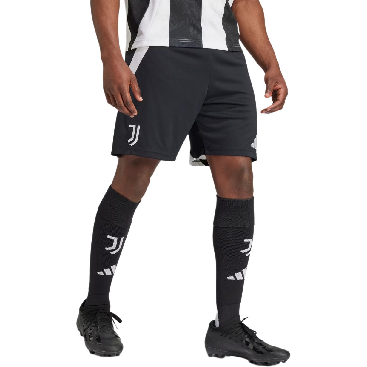 Бесплатная доставка с AdiClub Домашние шорты Juventus 24/25 Adidas, черно-белые — фото 4