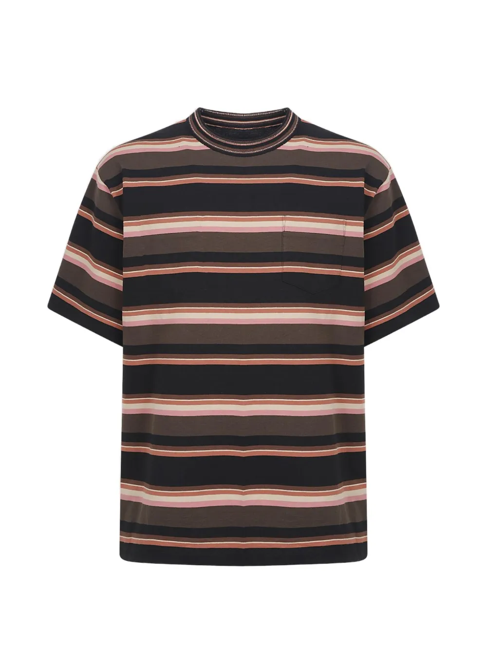 

Футболка в горизонтальную полоску Sacai, черный