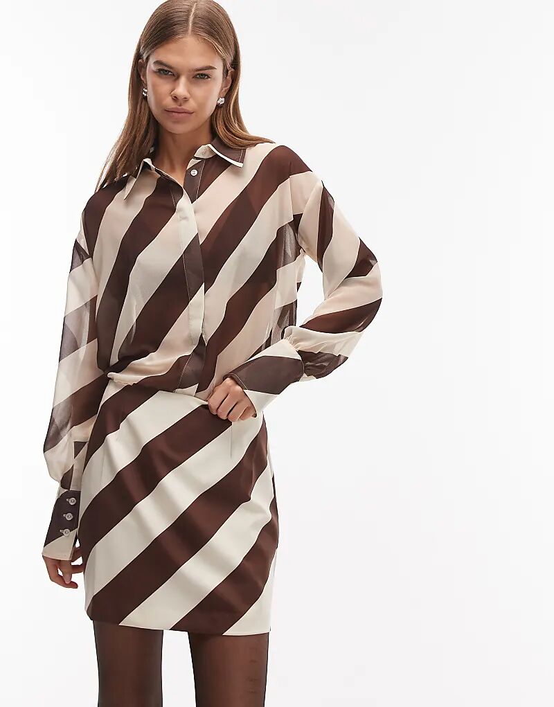 

Мини-юбка в полоску от ASOS DESIGN