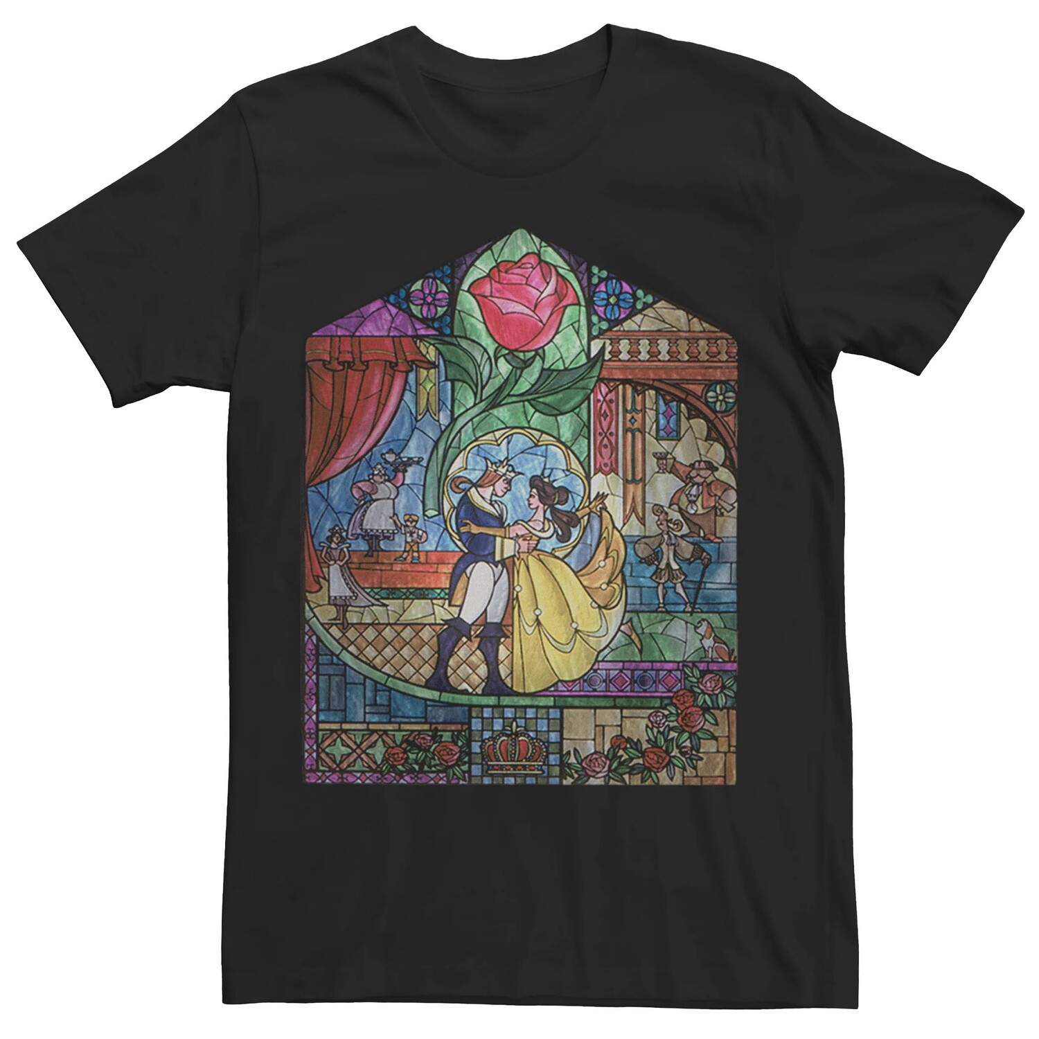 

Мужская стеклянная футболка Disney Beauty And The Beast