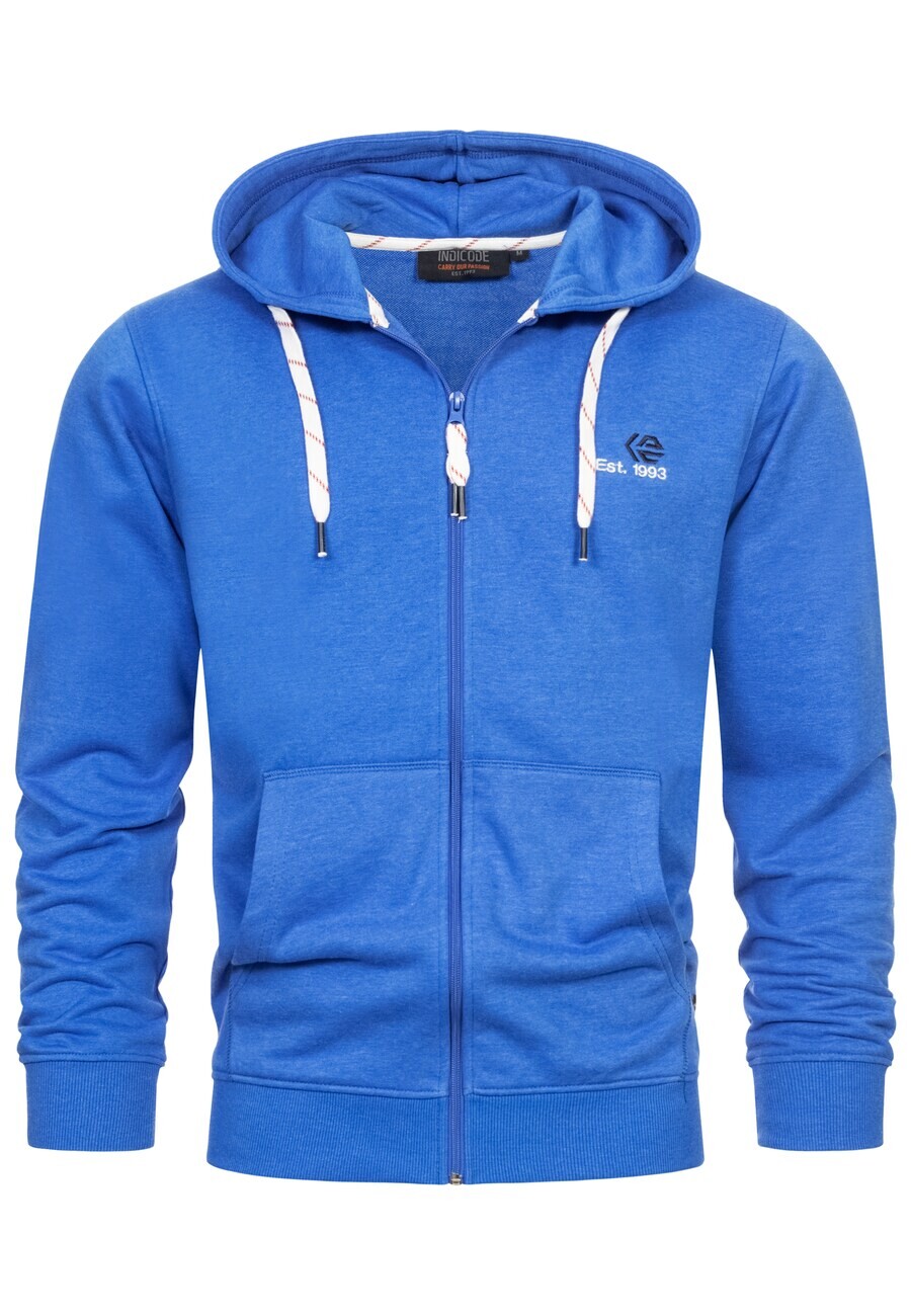 

Толстовка с капюшоном на молнии INDICODE JEANS Zip-Up Hoodie Howard, синий