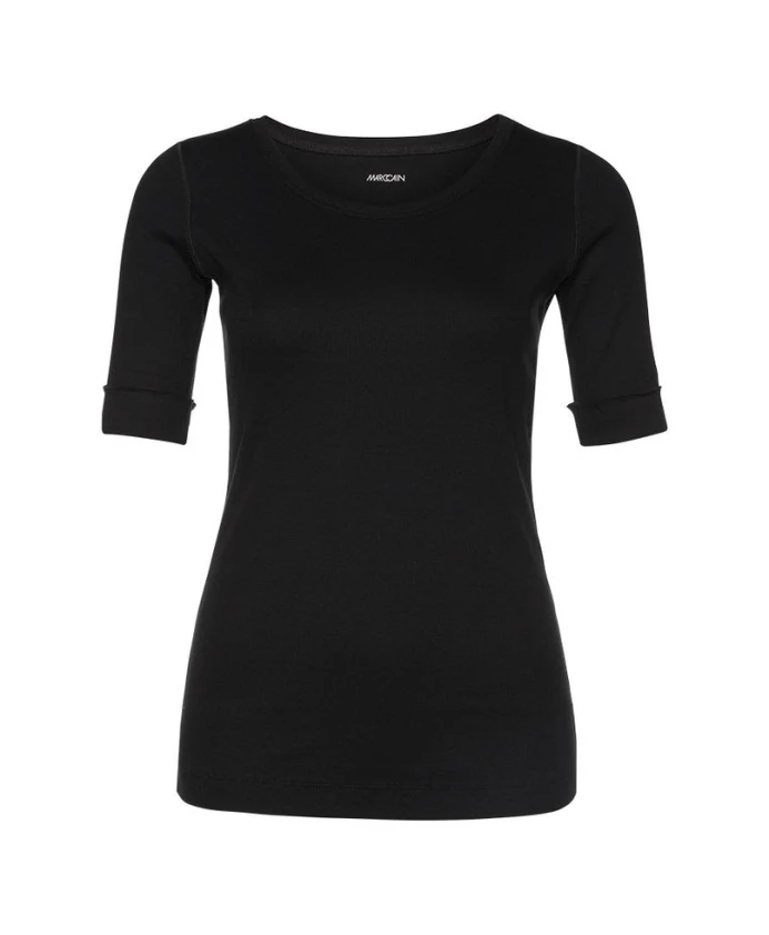 

Футболка с короткими рукавами и круглым вырезом Marc Cain, черный