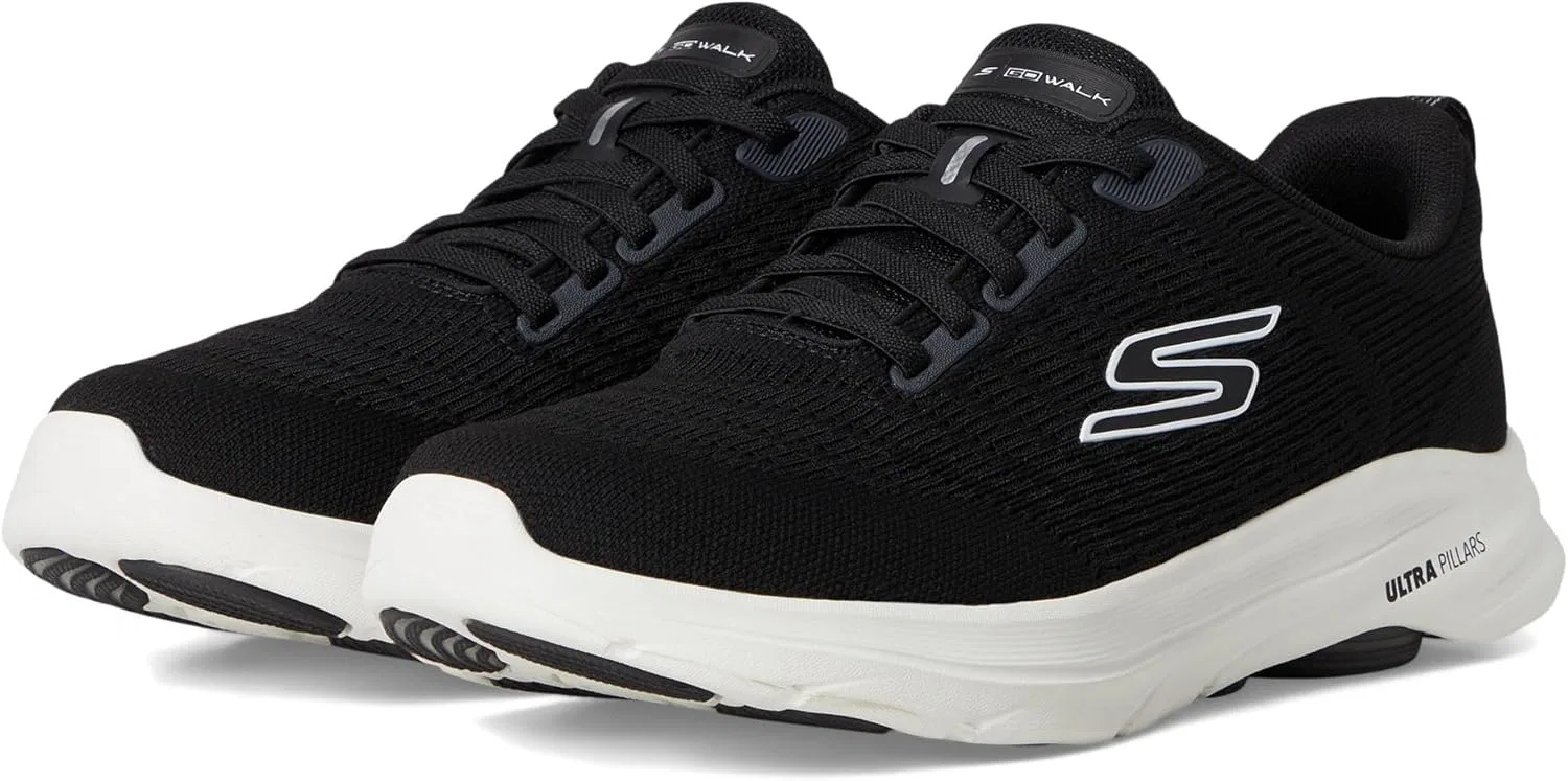 Мужские кроссовки Skechers Go Walk 8 Day Hands Free Slip-in, Black White