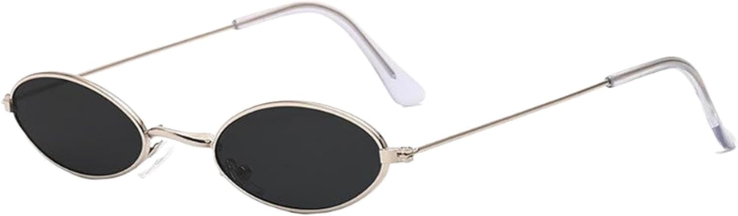 

Солнцезащитные очки с защитой от УФ-излучения UV400 | Маленький овальный цвет, красный металлик | Для женщин и мужчин, для занятий спортом на открытом воздухе и вождения DSVIGF, 08 Silvergray