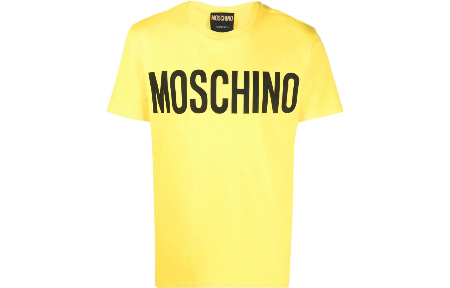 

Футболка мужская желтая MOSCHINO