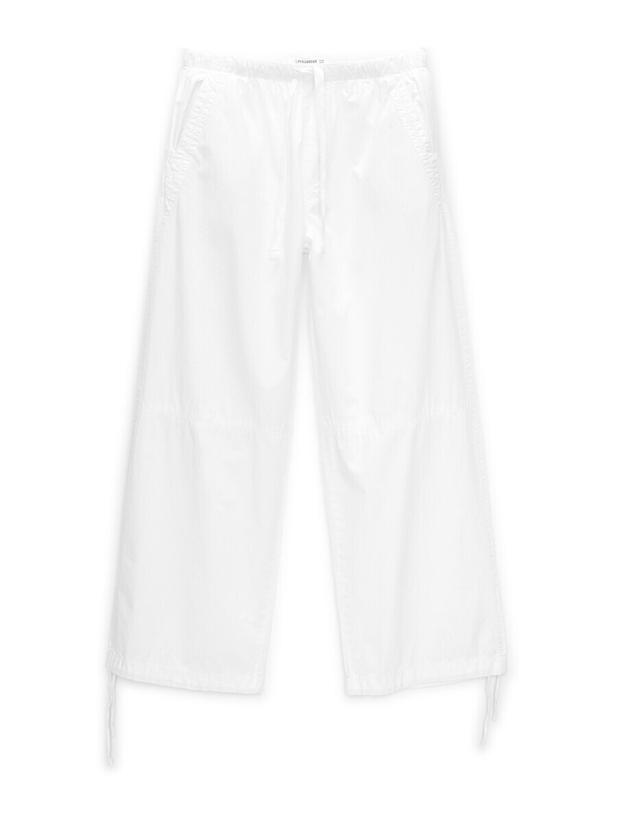 

Тканевые брюки Pull&Bear Loose fit Pants, белый