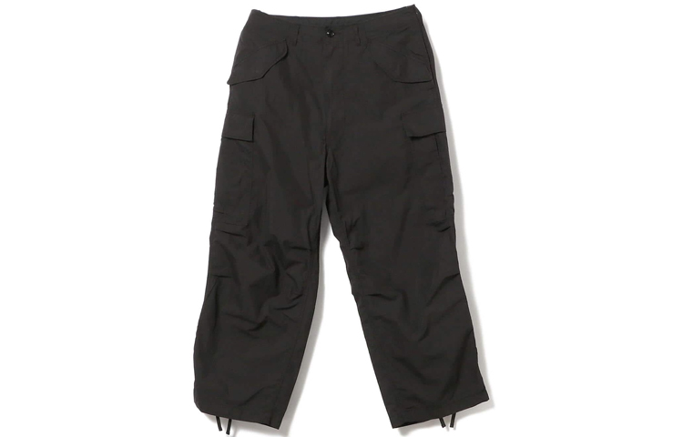 

Мужские брюки-карго средней высоты Beams, черный