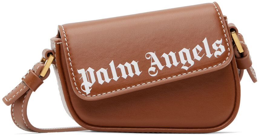 

Коричневая мини-саквояж Palm Angels