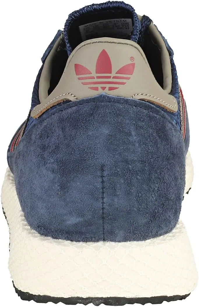Мужские модные кроссовки Adidas Glenbuck, Navy Burgundy — фото 4