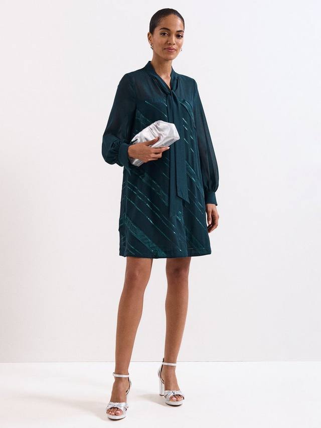 

Сатиновое мини-платье Sonali Phase Eight, Teal