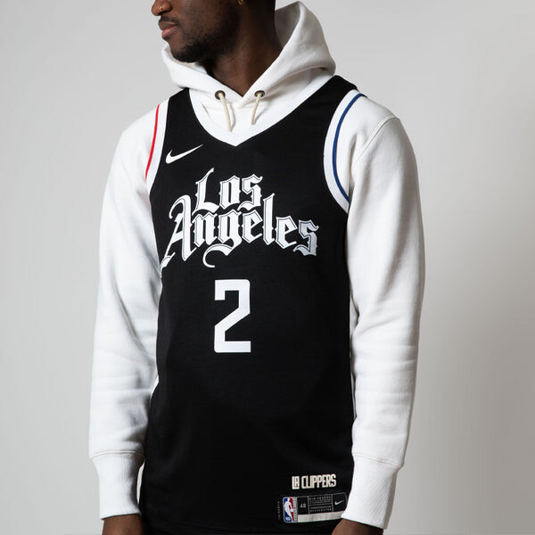Майка Nike NBA Sports Quick Dry Basketball Jersey/Vest SW Fan Edition Los Angeles Clippers Leonard 2 Black, черный — фото 3