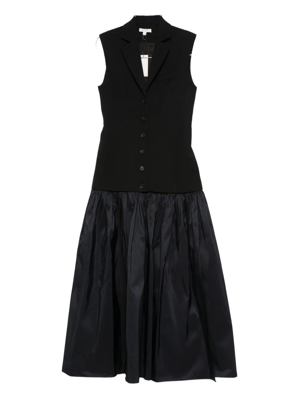 

Миди-платье с вставками и застежкой на пуговицы Diotima, черный